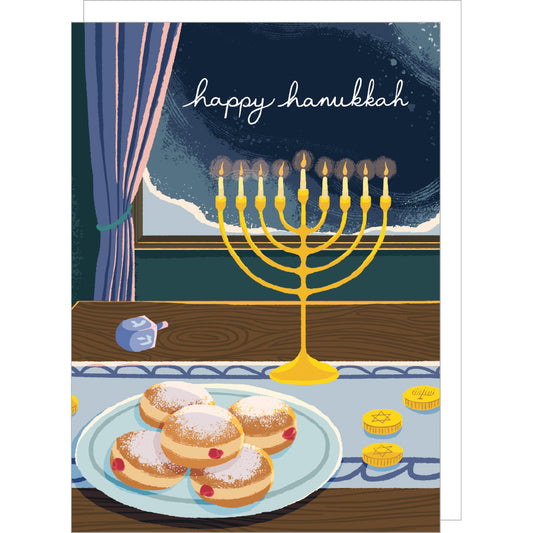 Sweet Treats & Glowing Lights Hanukkah Card