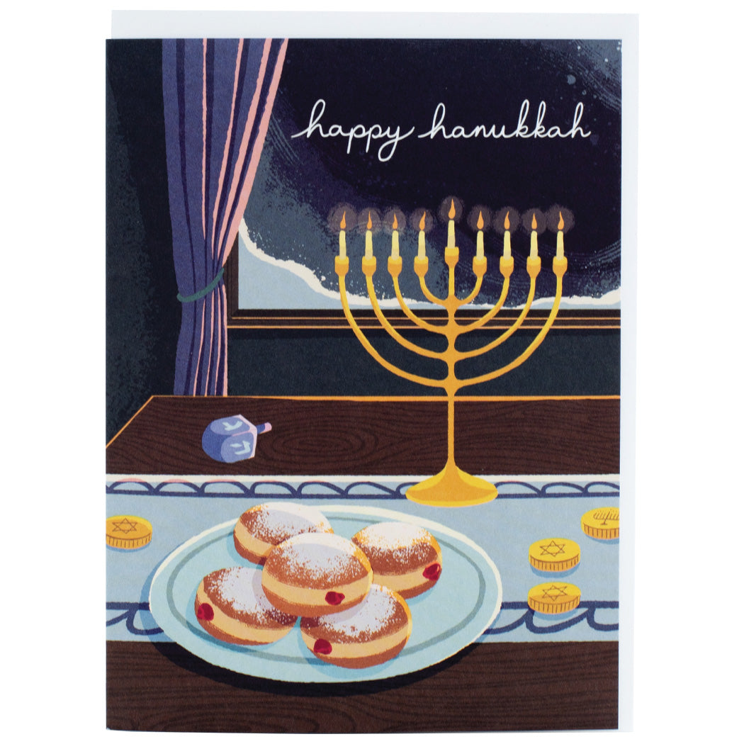 Sweet Treats & Glowing Lights Hanukkah Card