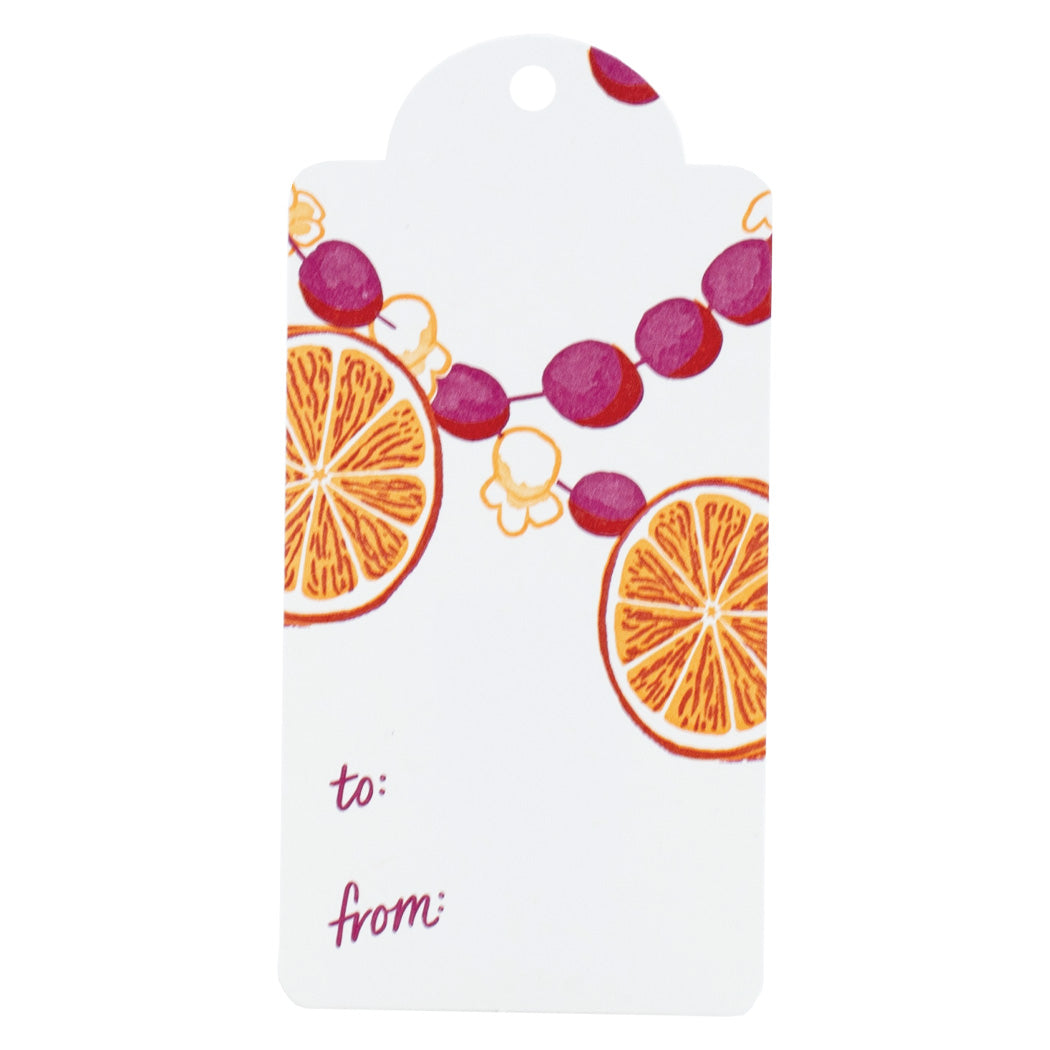Festive Orange Slice Garland Gift Tags