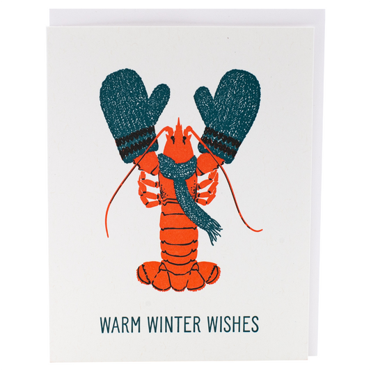 Cozy Lobster Holiday Card