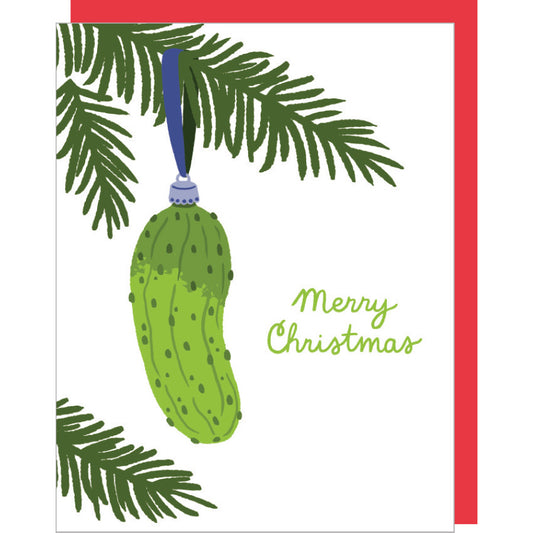 Pickle Ornament Christmas Card