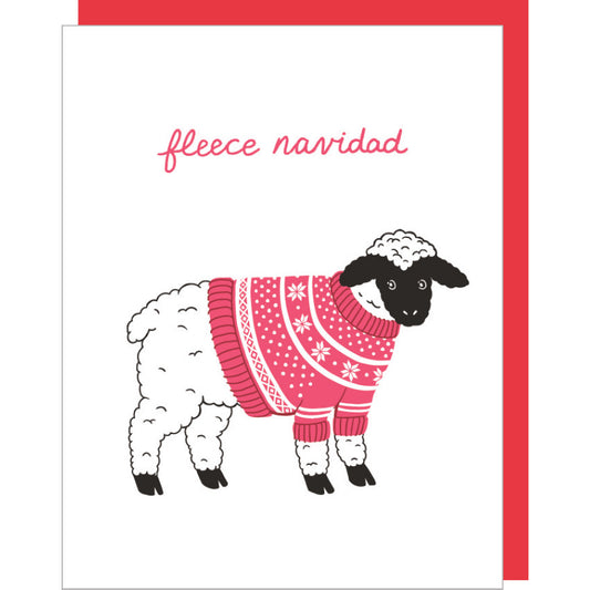 Wooly Sheep Sweater Christmas Card