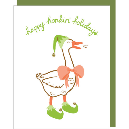 Elfin Goose Holiday Card