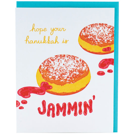 Jelly Donuts Hanukkah Card
