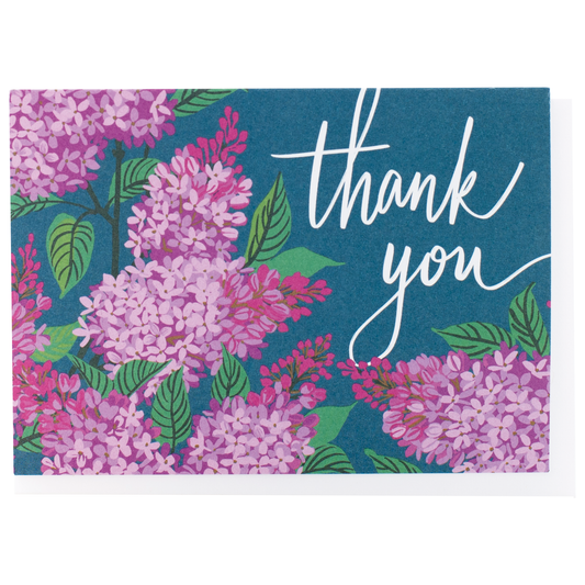 Lilacs Thank You Boxed Note Cards