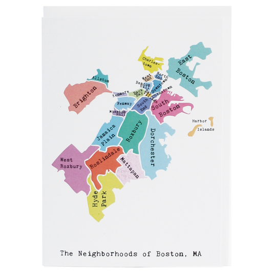 Map of Boston (Rainbow)