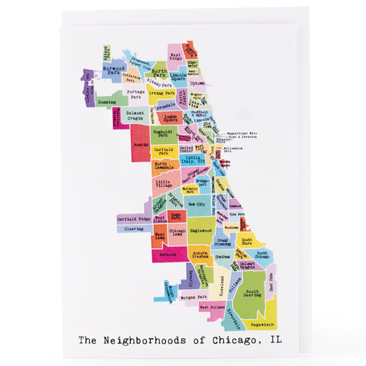 Map of Chicago - Rainbow