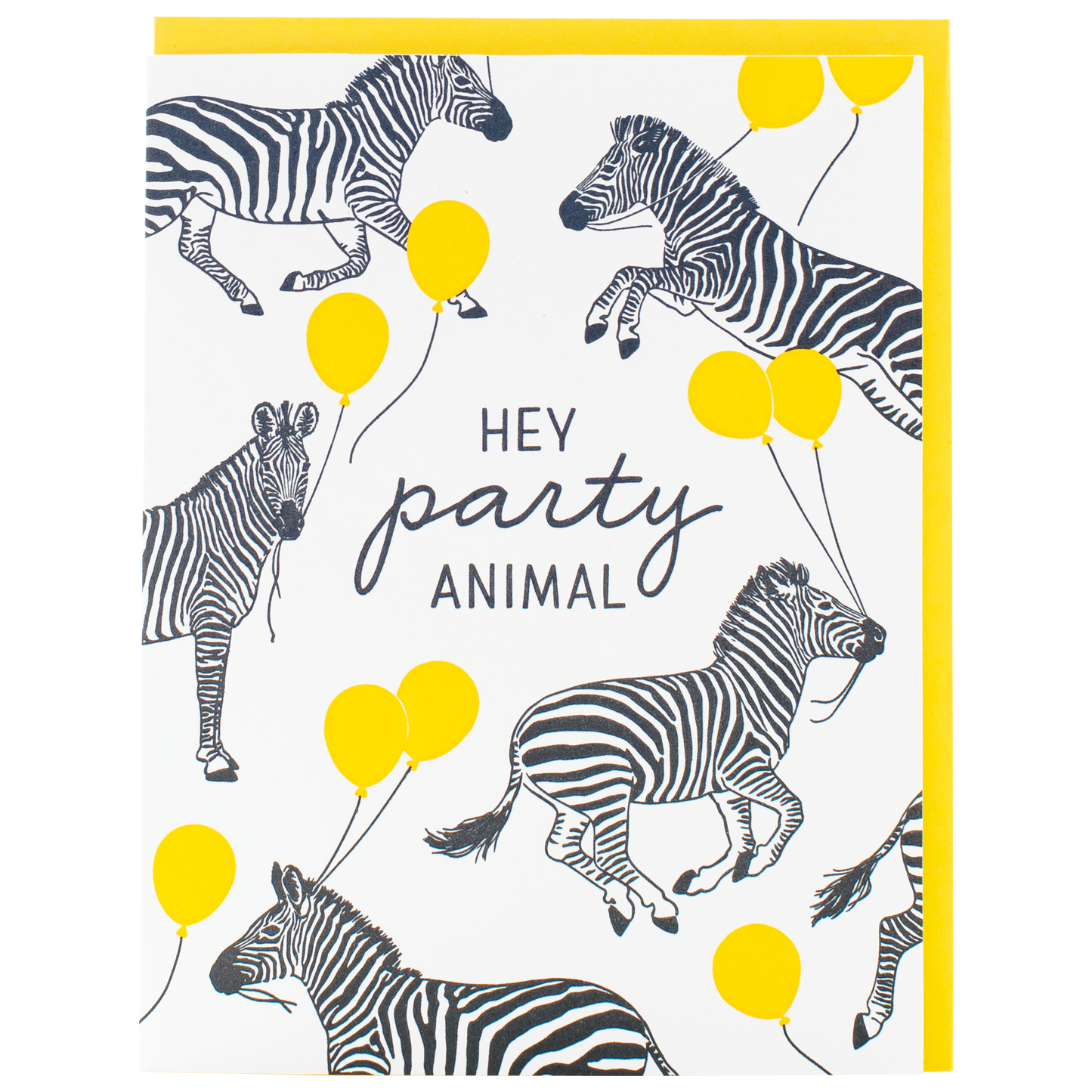 Party Zebras Birthday Card