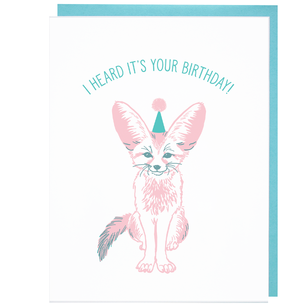 Fennec Fox Birthday Card