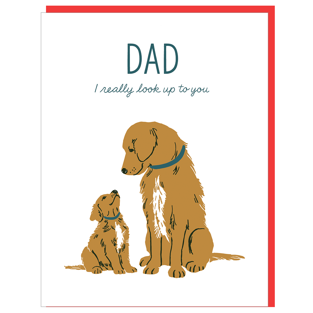 Golden Retrievers Father's Day Card