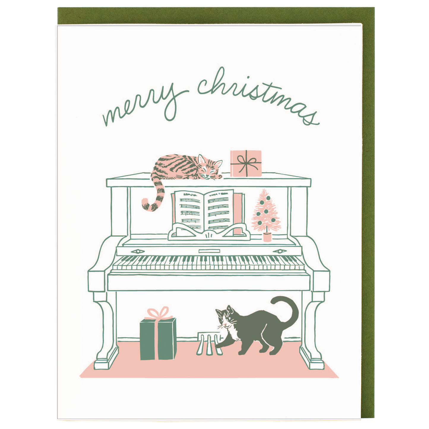 Musical Cats Christmas Card