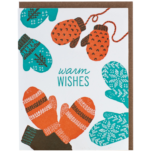 Wool Mittens Holiday Card