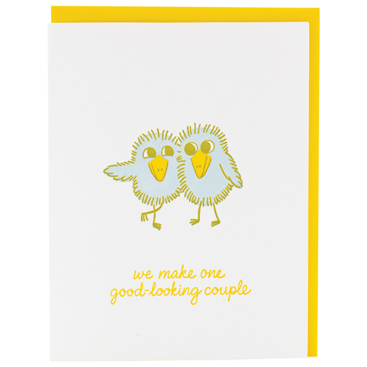Fuzzy Birds Love Card