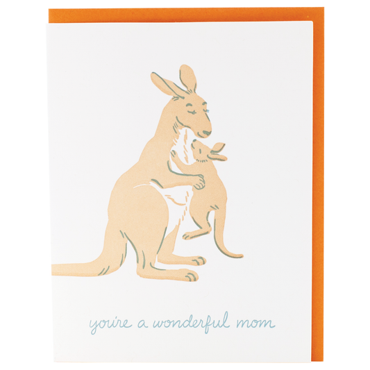 Kangaroo & Joey Mother's Day Card