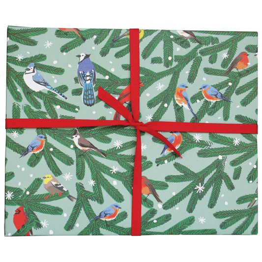 Winter Song Birds Gift Wrap